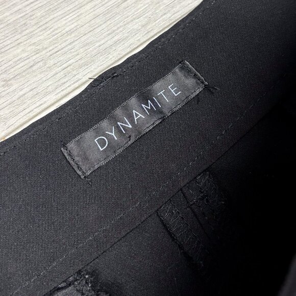 Dynamite Women’s Cropped Hemmed Tailored Pants Black Size 2 - Picture 3 of 5